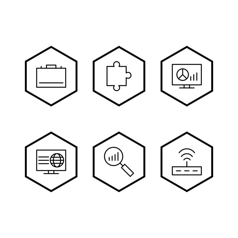 Icon Set Of Search Engine Optimization For Personal And Commercial Use... vector