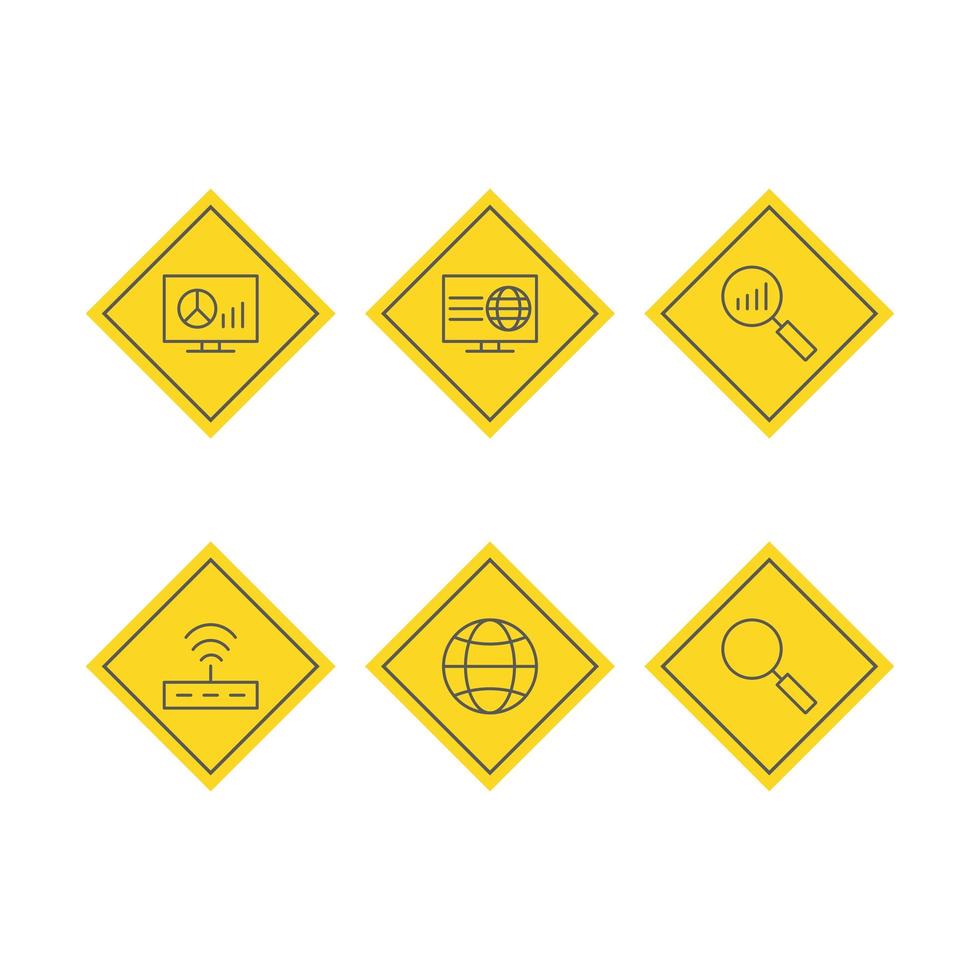 Icon Set Of Search Engine Optimization For Personal And Commercial Use... vector