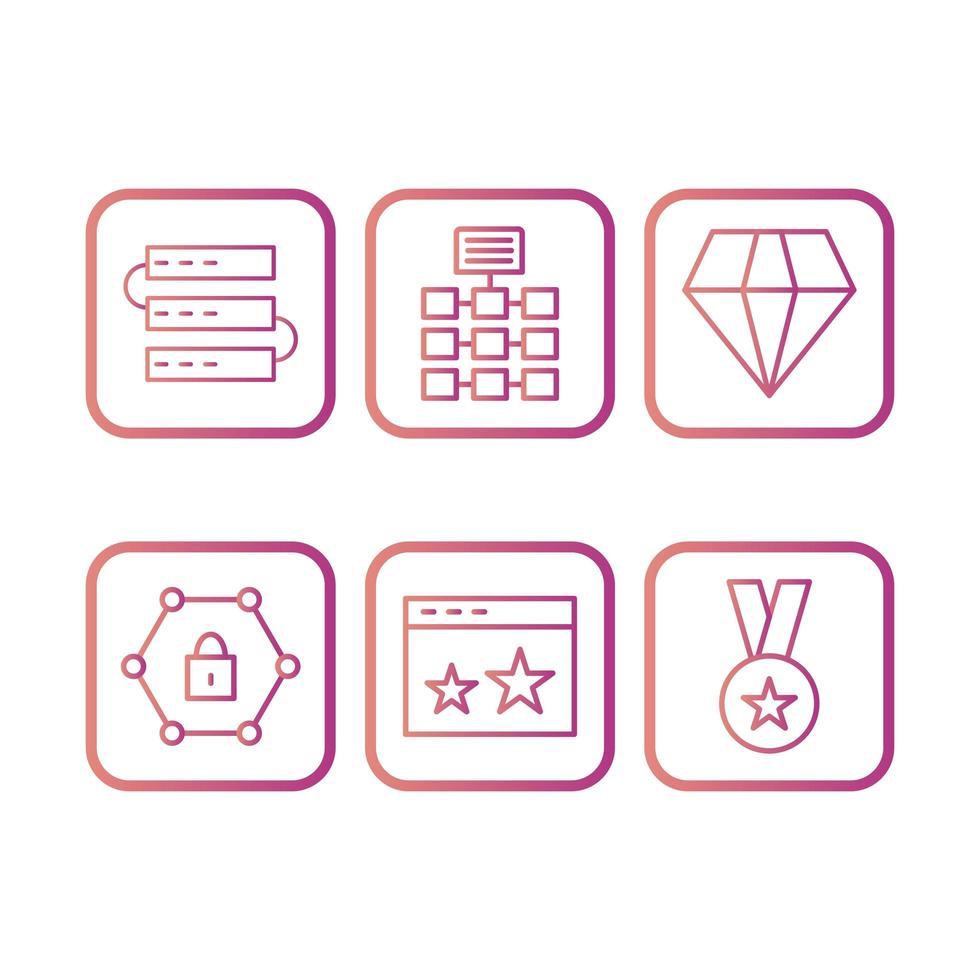 Icon Set Of Search Engine Optimization For Personal And Commercial Use... vector