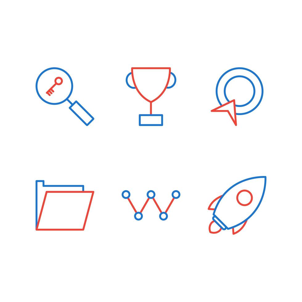 Icon Set Of Search Engine Optimization For Personal And Commercial Use... vector