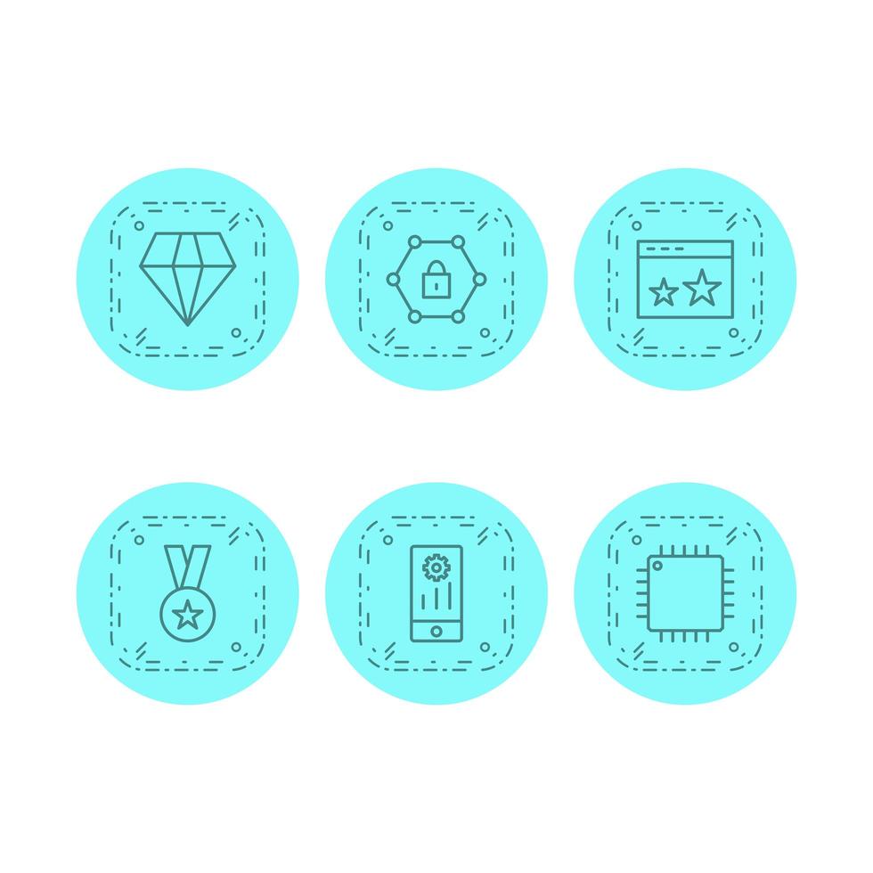 Icon Set Of Search Engine Optimization For Personal And Commercial Use... vector