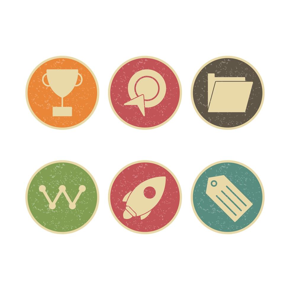 Icon Set Of Search Engine Optimization For Personal And Commercial Use... vector
