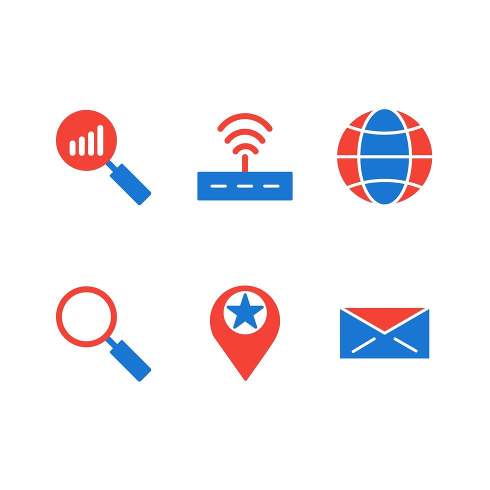 Icon Set Of Search Engine Optimization For Personal And Commercial Use... vector