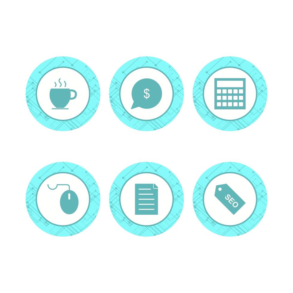 Icon Set Of Search Engine Optimization For Personal And Commercial Use... vector