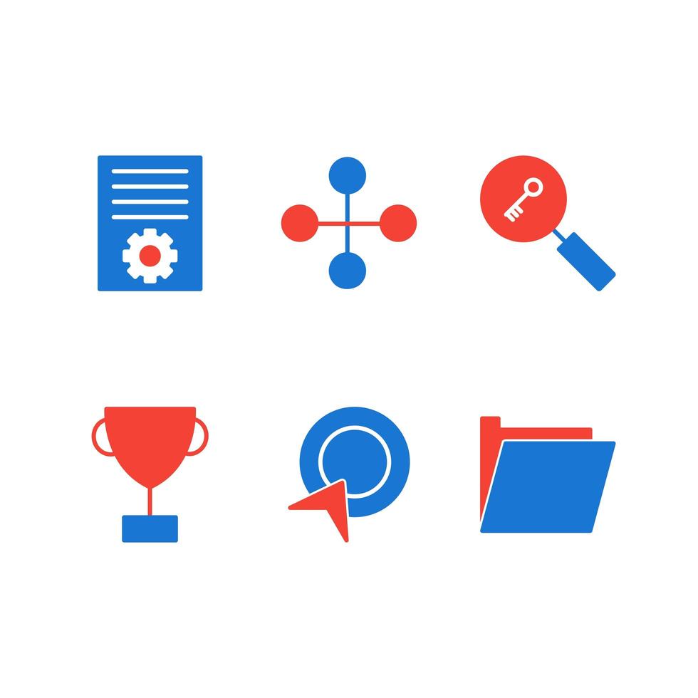 Icon Set Of Search Engine Optimization For Personal And Commercial Use... vector