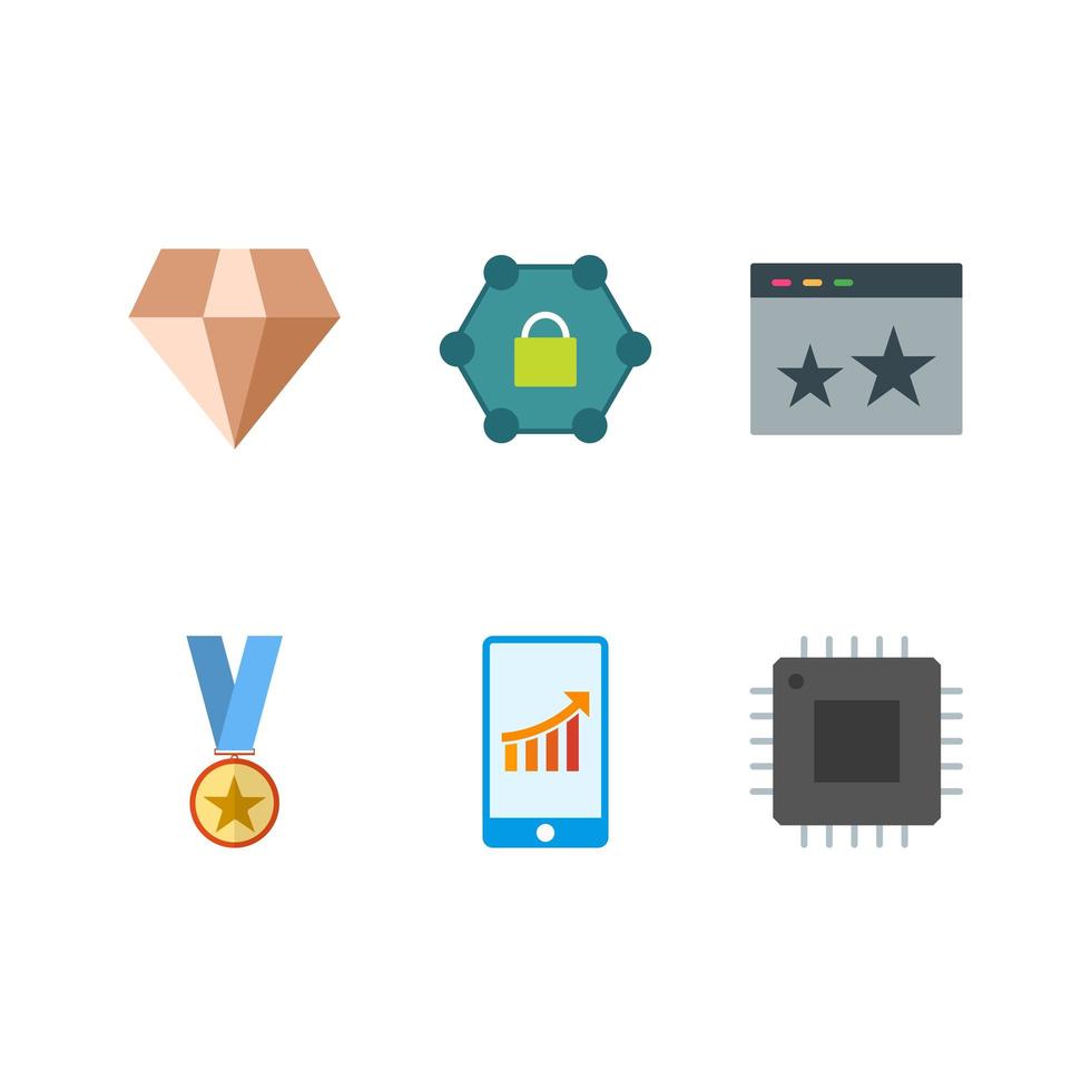 conjunto de iconos de optimización de motores de búsqueda para uso personal y comercial ... vector