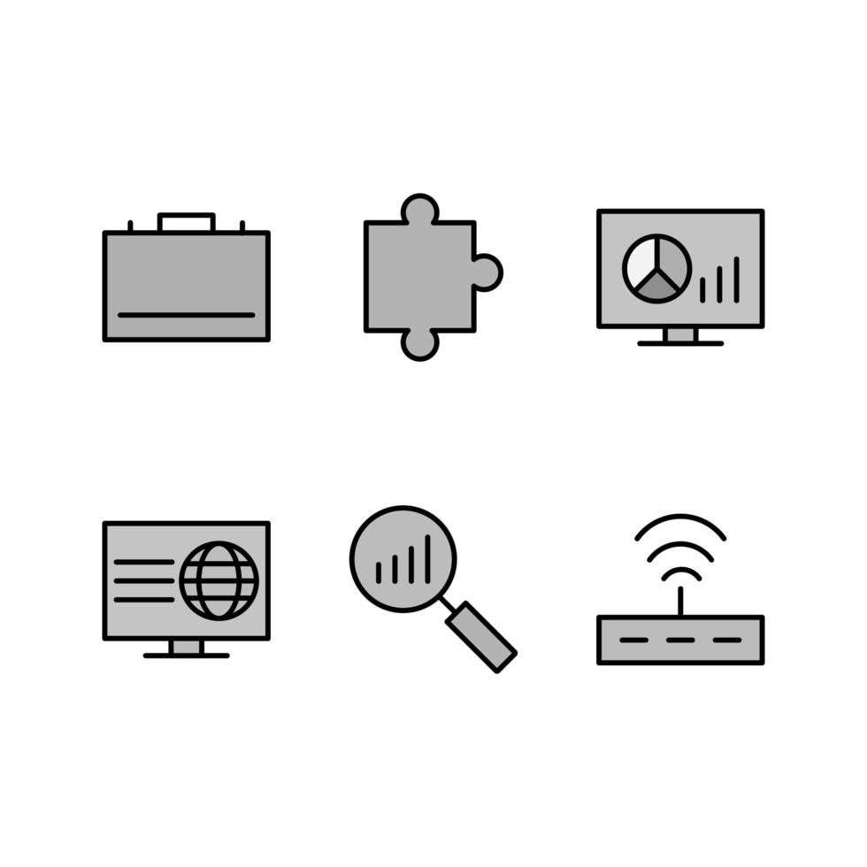 Icon Set Of Search Engine Optimization For Personal And Commercial Use... vector