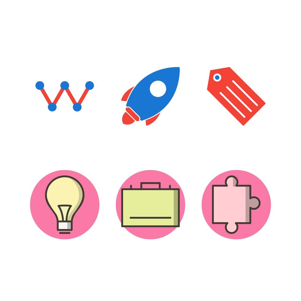 conjunto de iconos de optimización de motores de búsqueda para uso personal y comercial ... vector