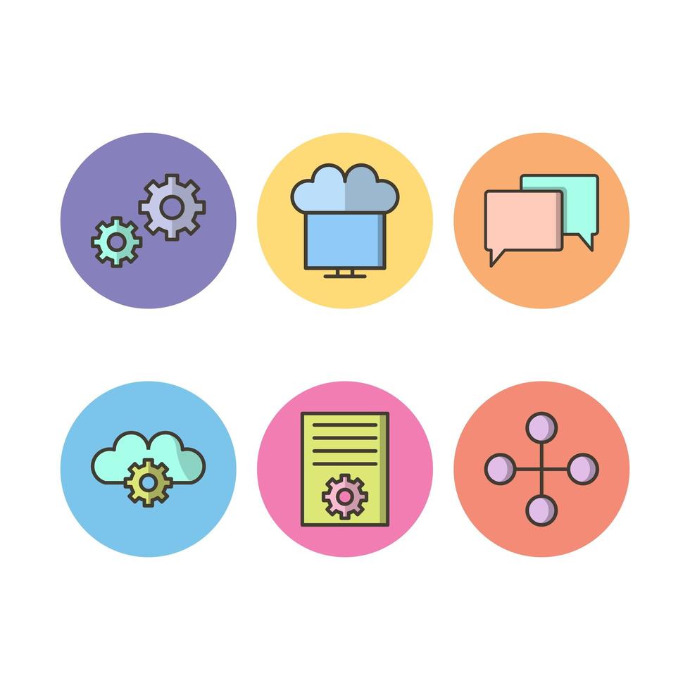 Icon Set Of Search Engine Optimization For Personal And Commercial Use... vector