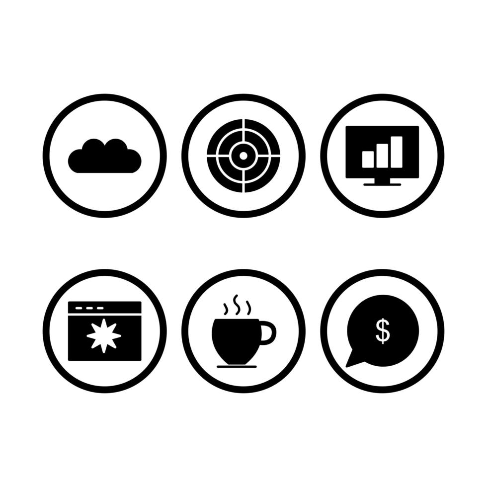 Icon Set Of Search Engine Optimization For Personal And Commercial Use... vector