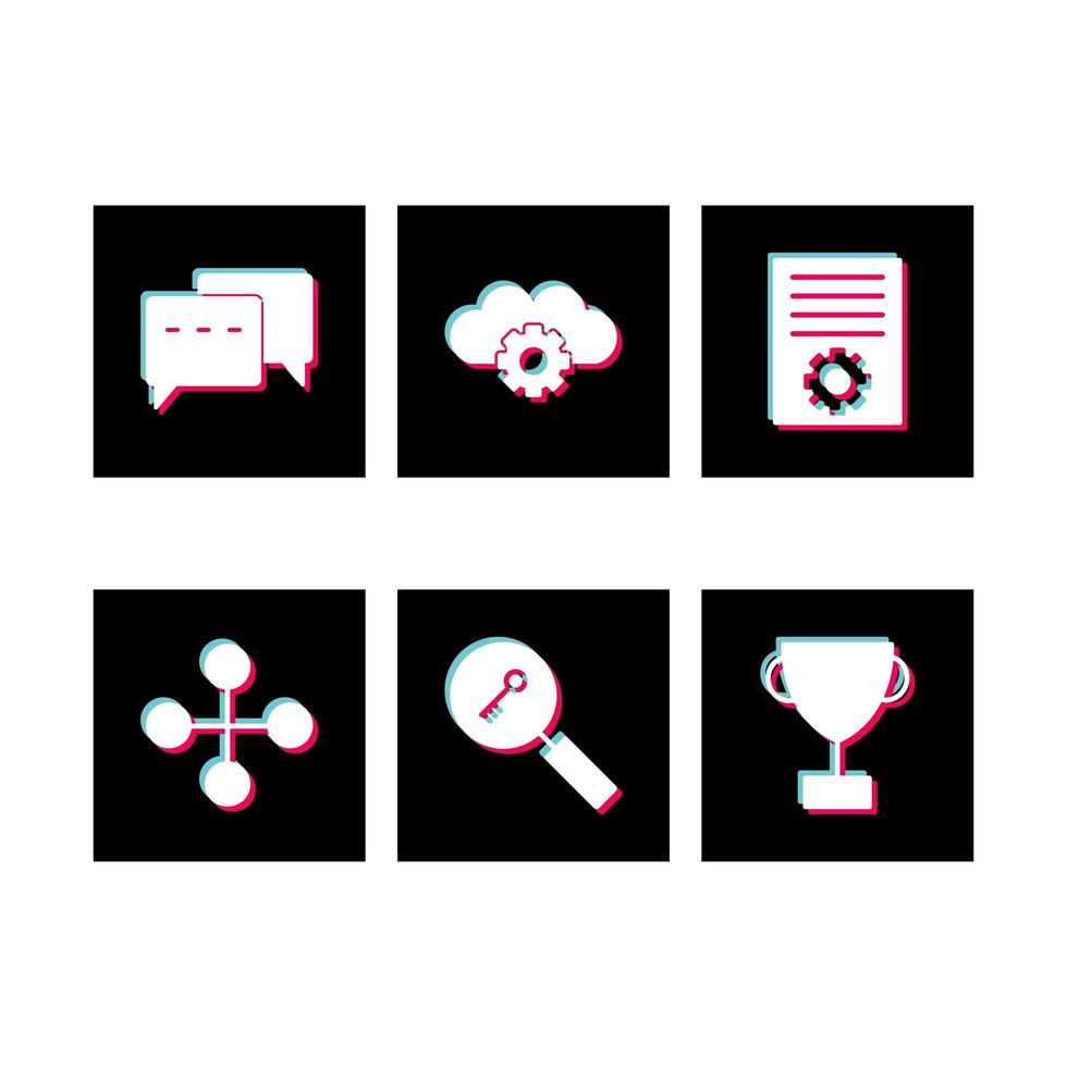 Icon Set Of Search Engine Optimization For Personal And Commercial Use... vector