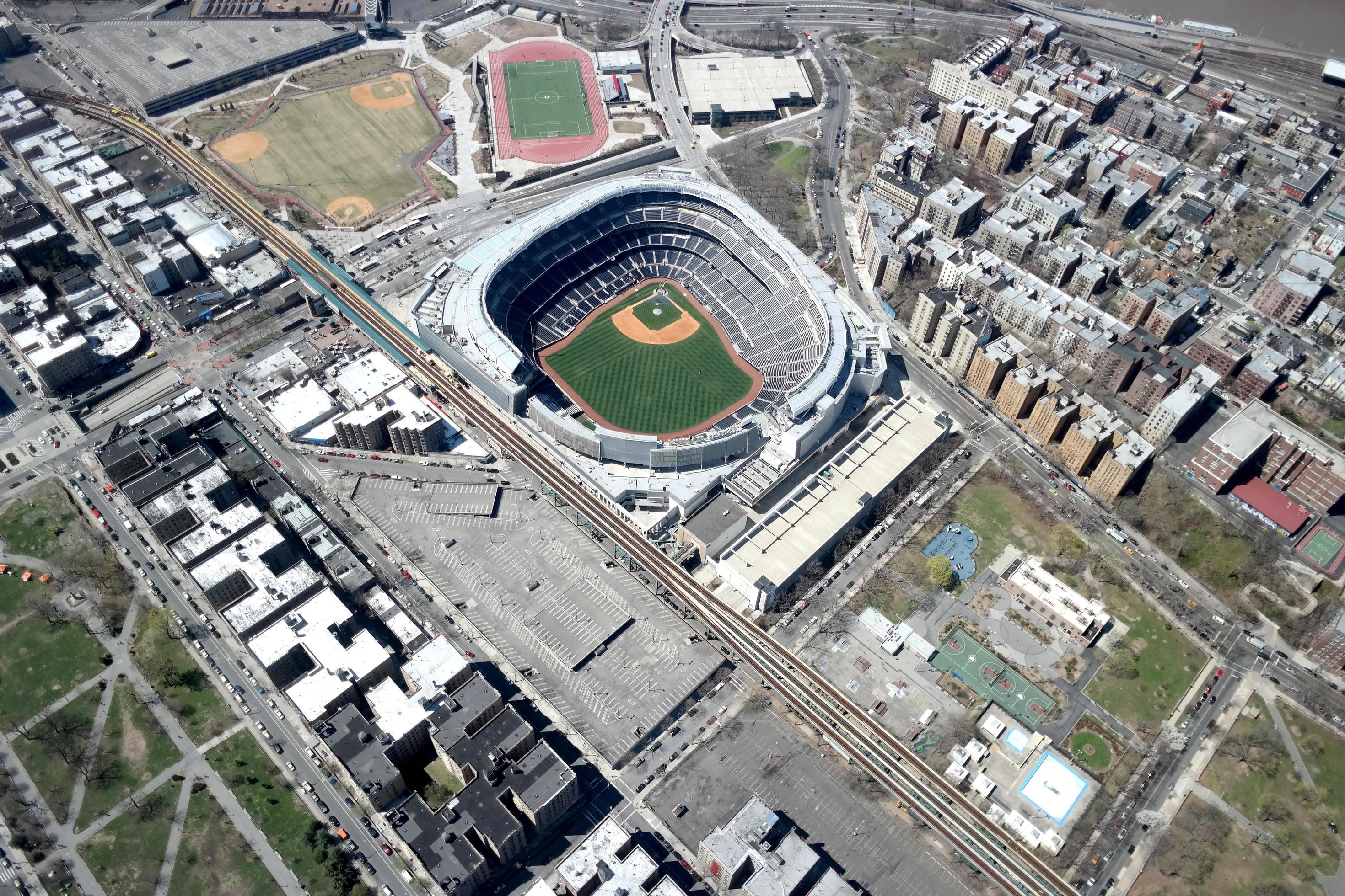 yankee stadium aerial view