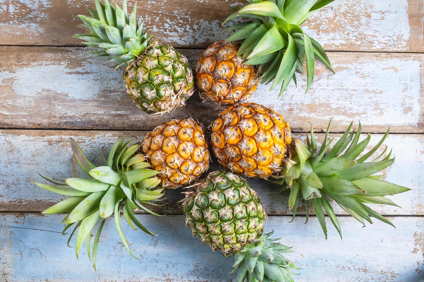Bunch of pineapples photo