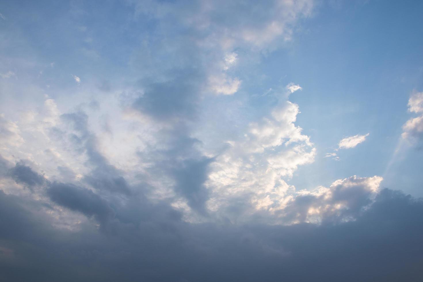 The sky and clouds at sunset photo