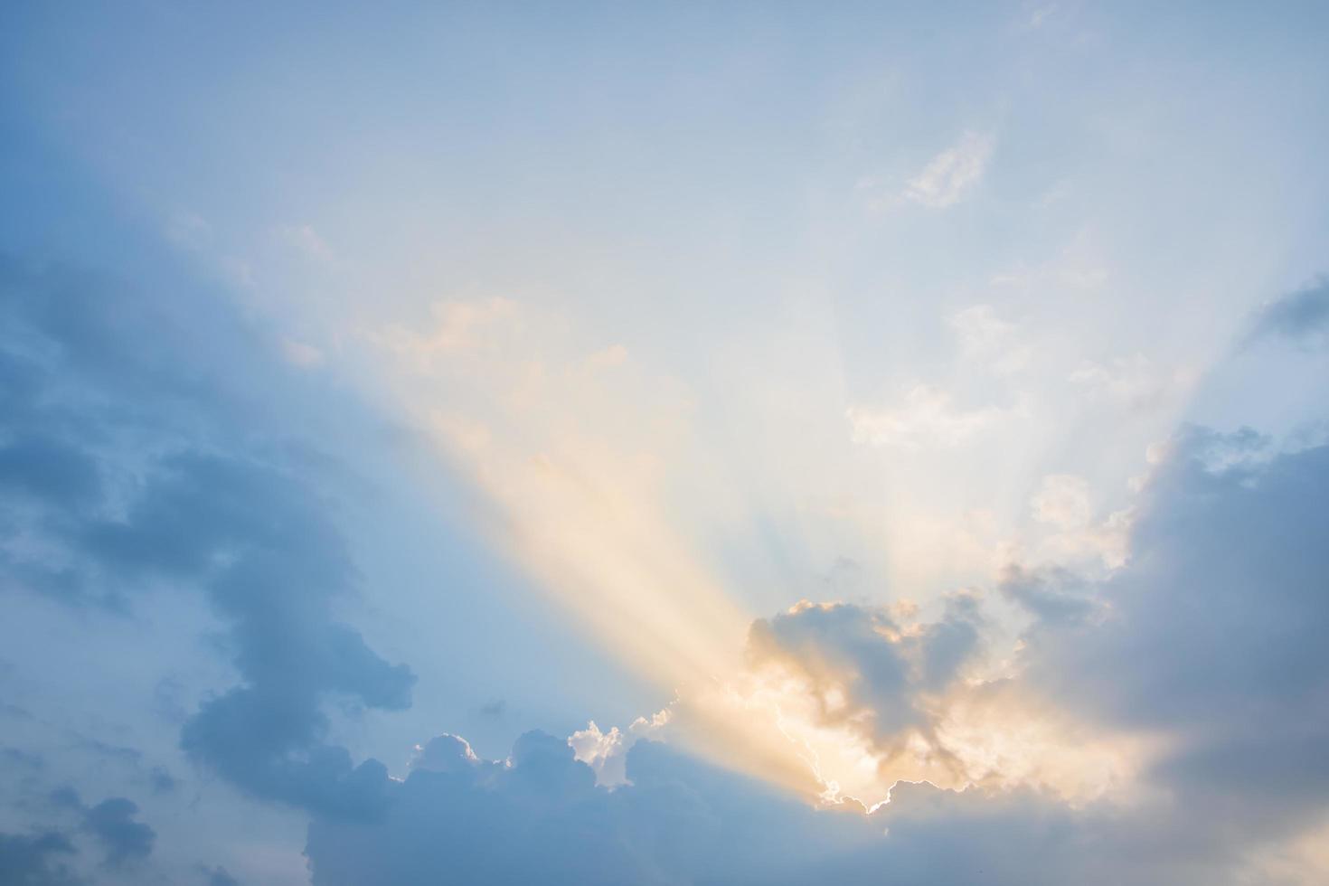 The sky at sunset photo