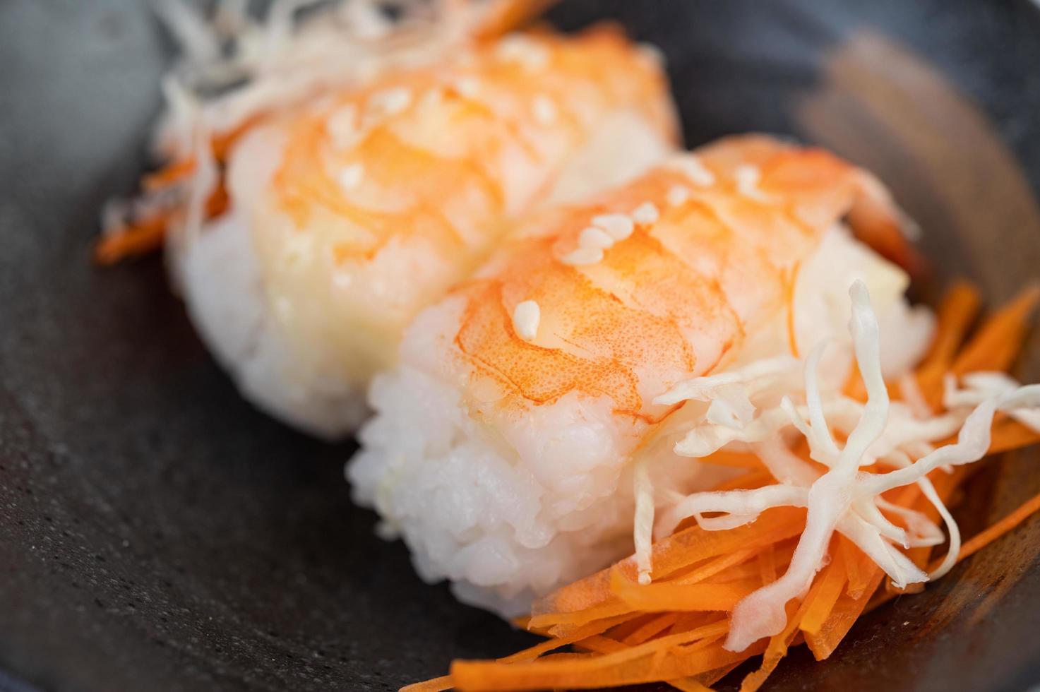 Assorted sushi rolls photo