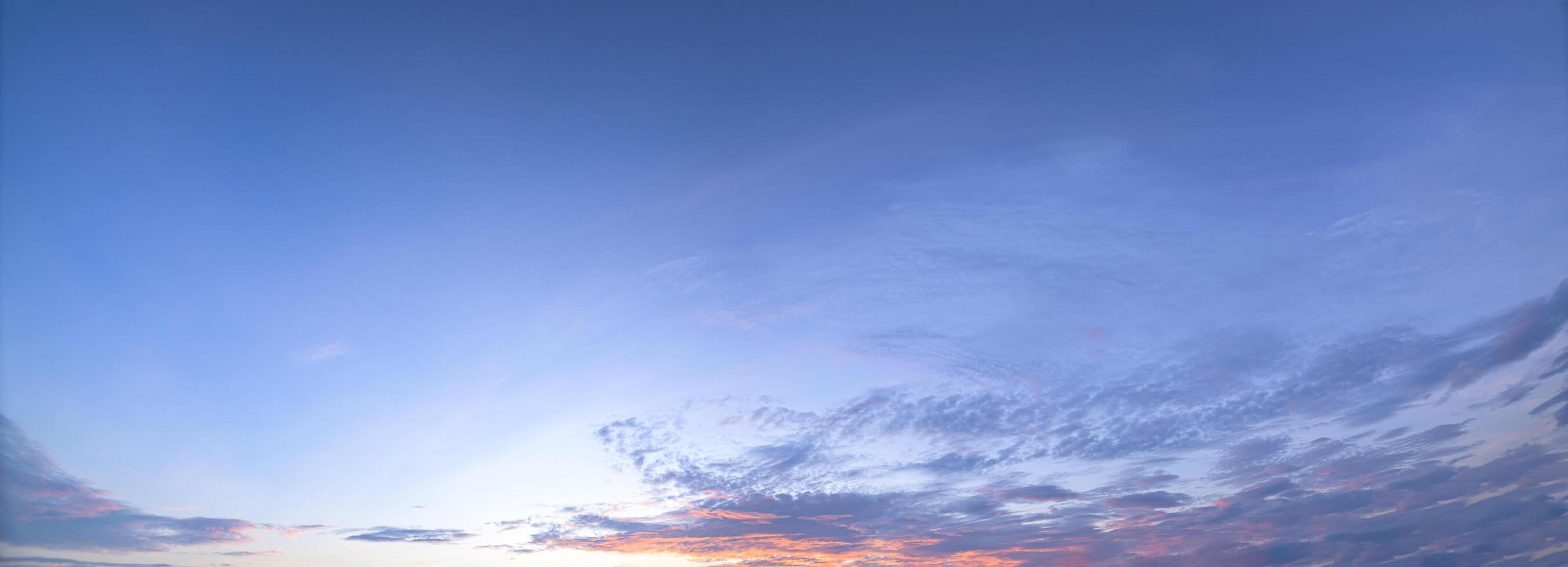 The sky at sunset photo