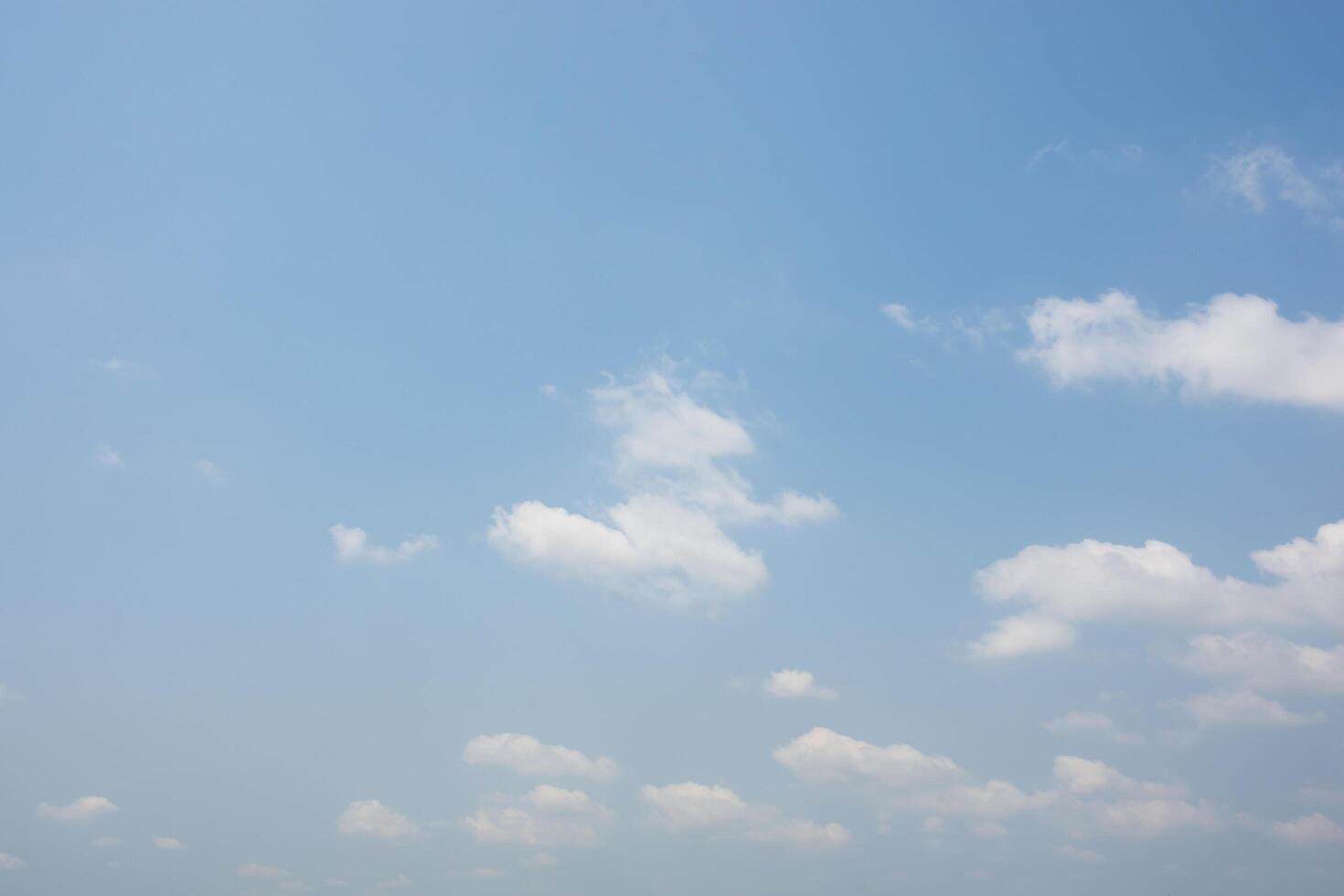 Blue sky with clouds photo