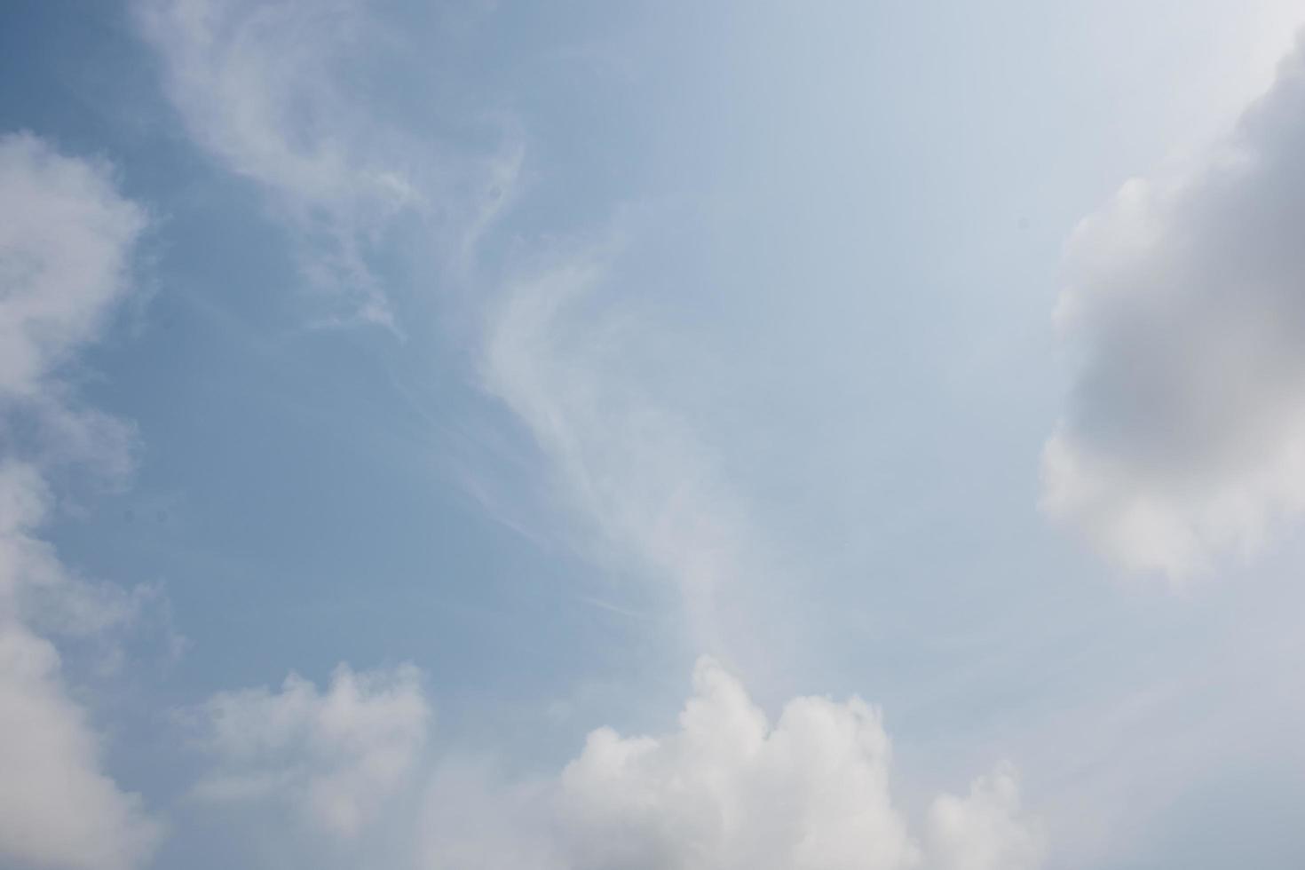 Blue sky with clouds photo