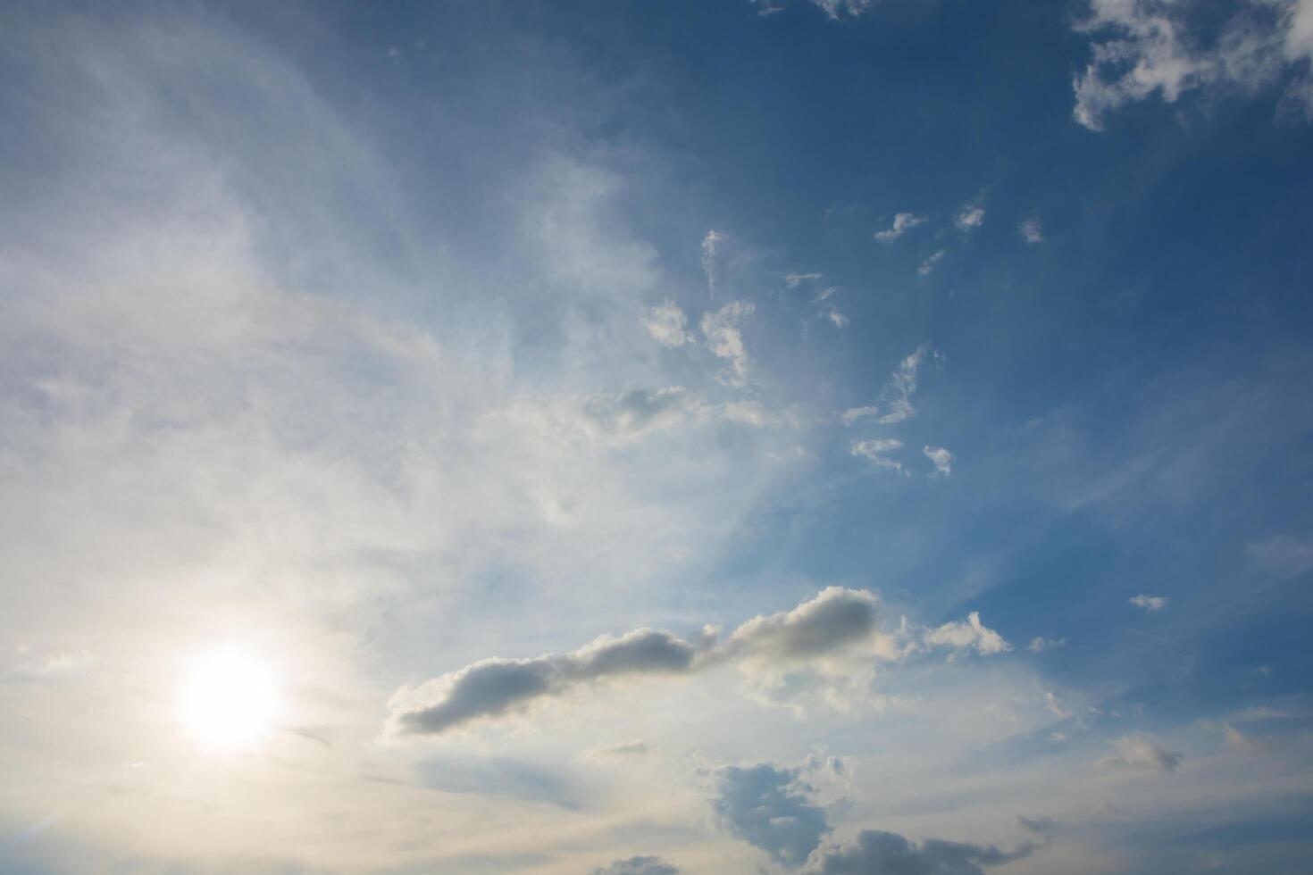 The sky at sunset photo