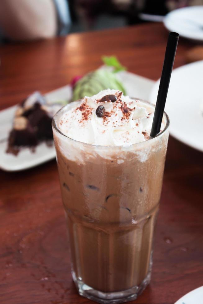 Irish coffee on a table photo