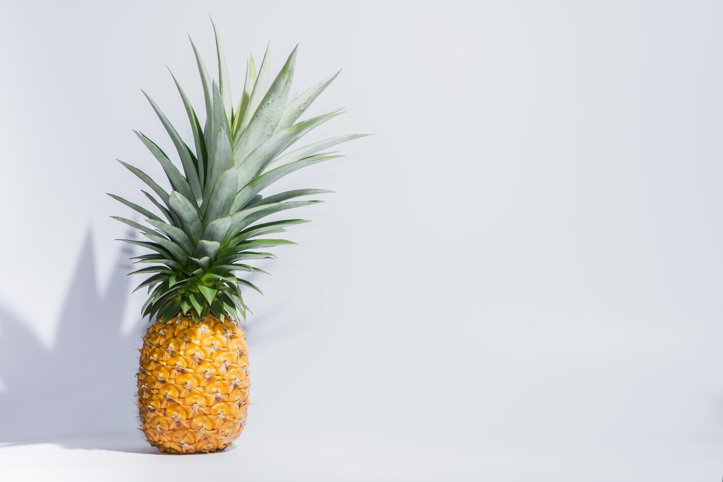 Pineapple on white background photo