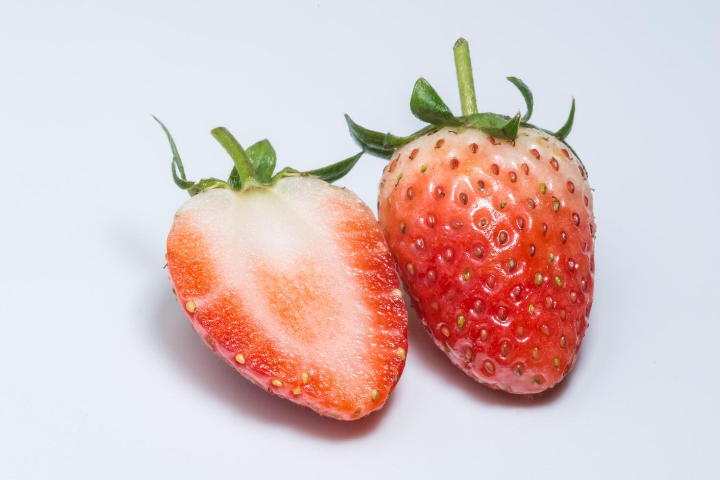 Strawberries on white background photo