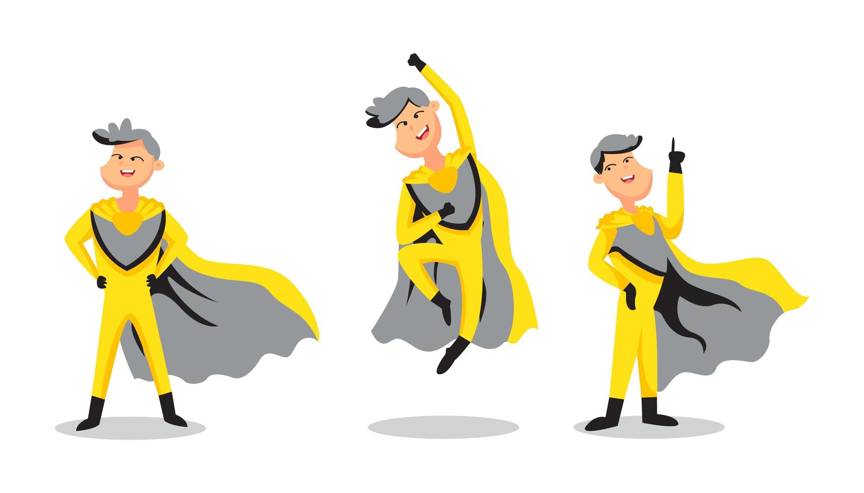 Superhero illustration character vector