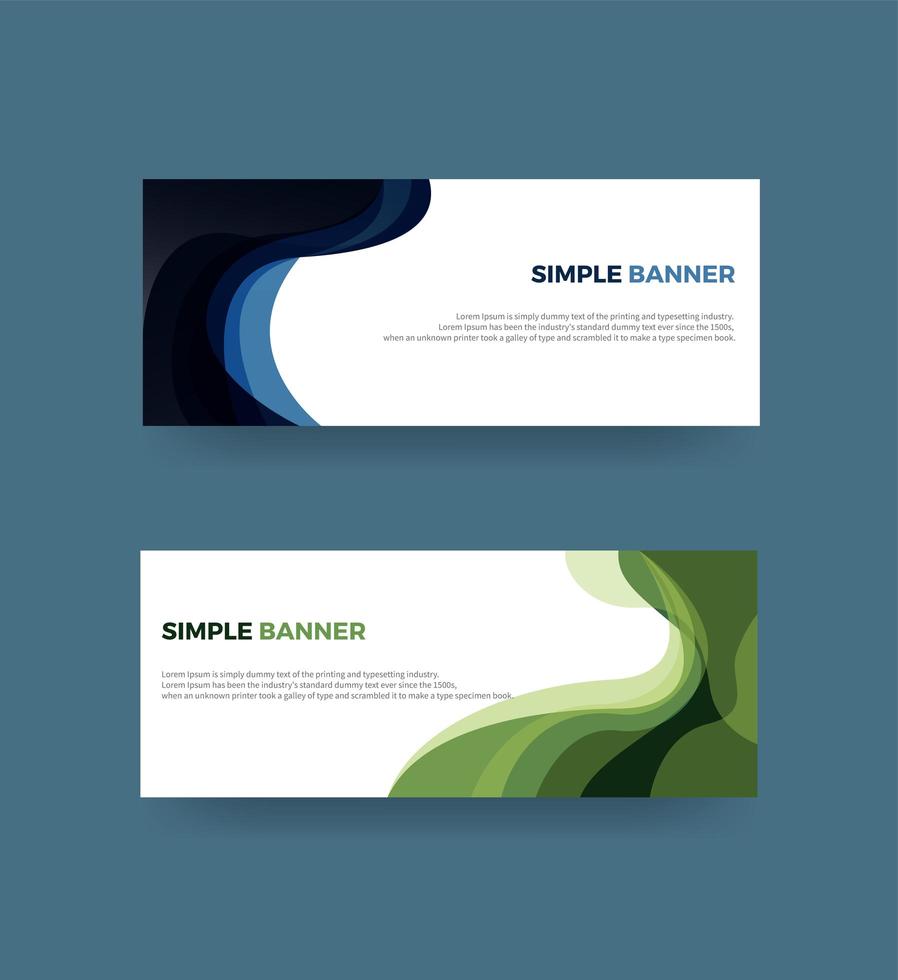 Simple banner modern design vector