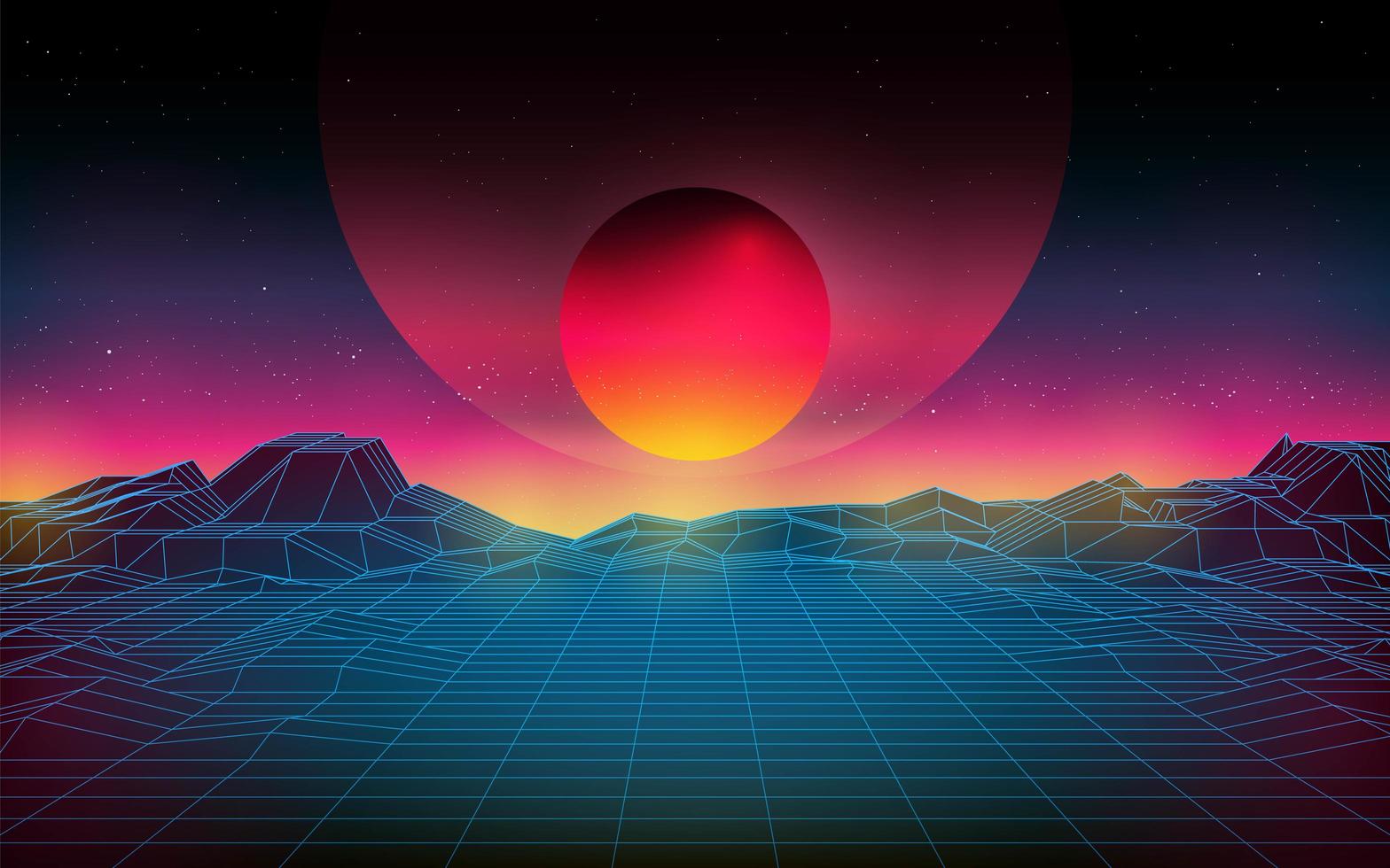 resúmenes futuristas de hud. Fondo de concepto de tema retro futuro. vector