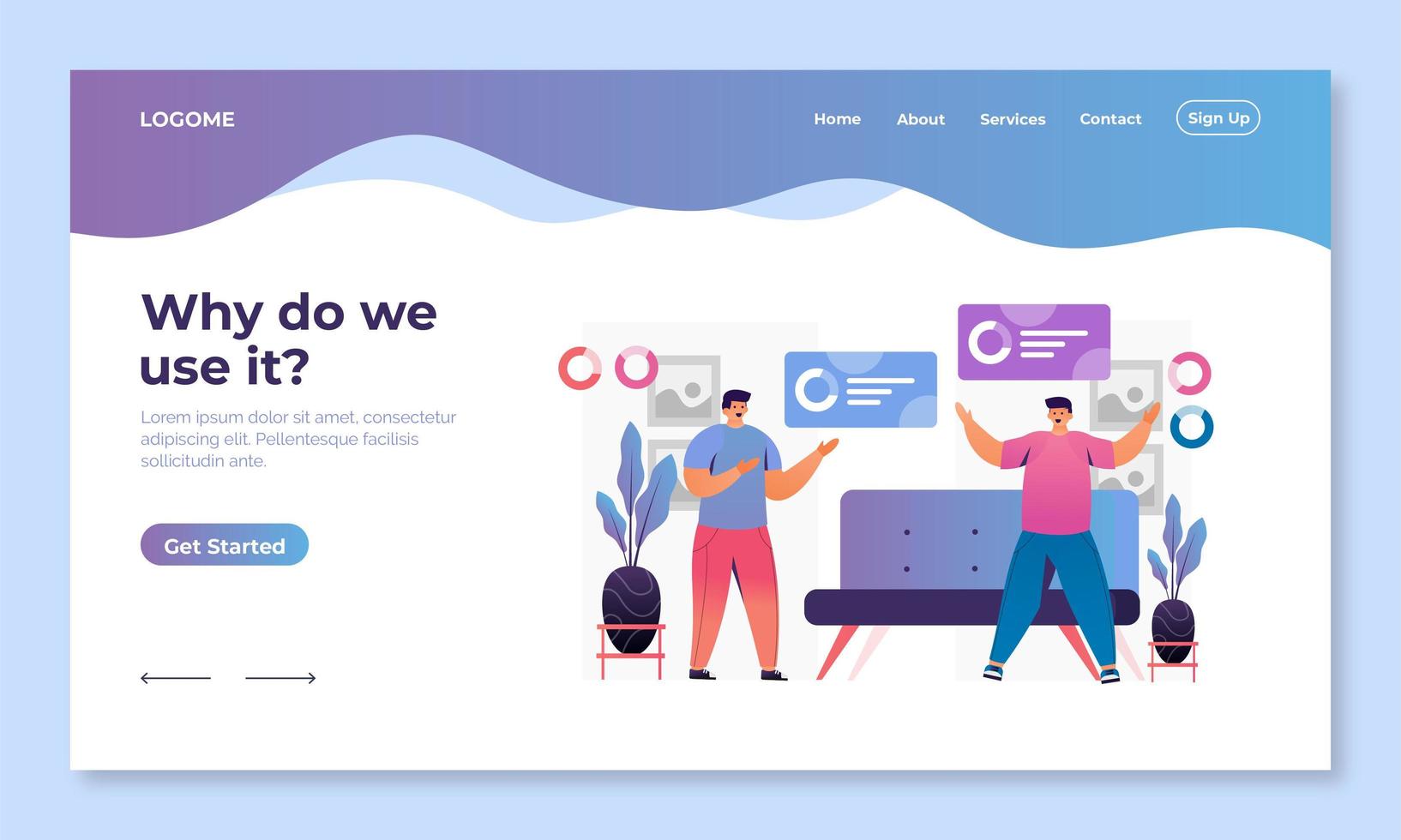 404 error landing page template vector