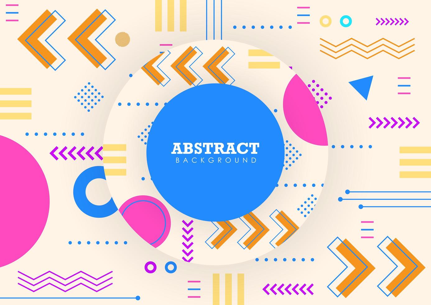 Geometric shape colorful background vector