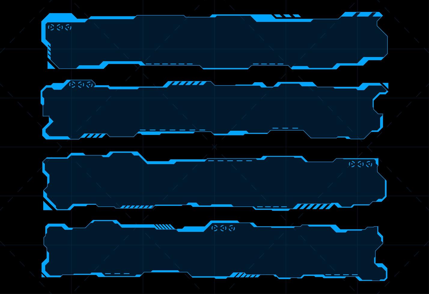 Futuristic HUD abstracts. Future theme concept background vector