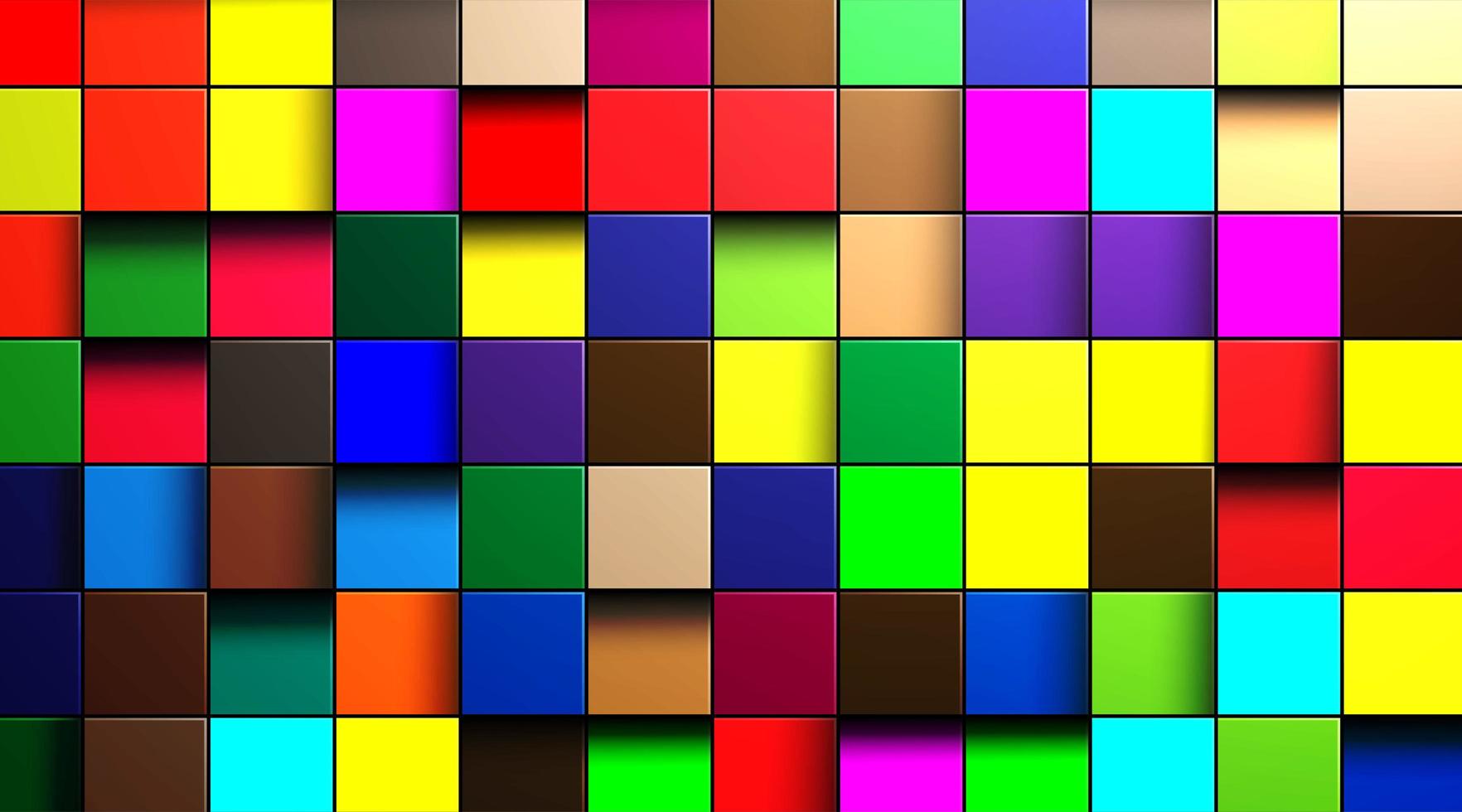 Fondo de vector abstracto de cubos multicolores