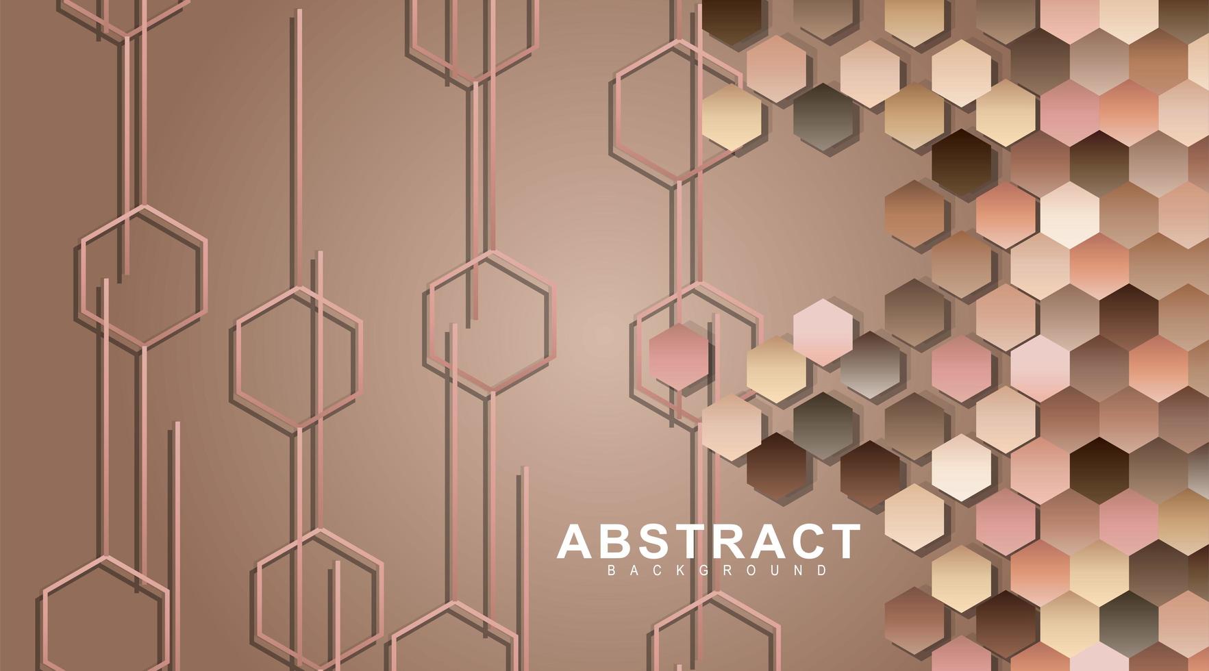 Hexagonal geometric walls. Surface polygon pattern with hexagon shadows, honeycomb. vector