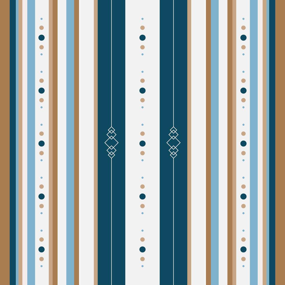 Seamless ethnic pattern with geometric shapes vector