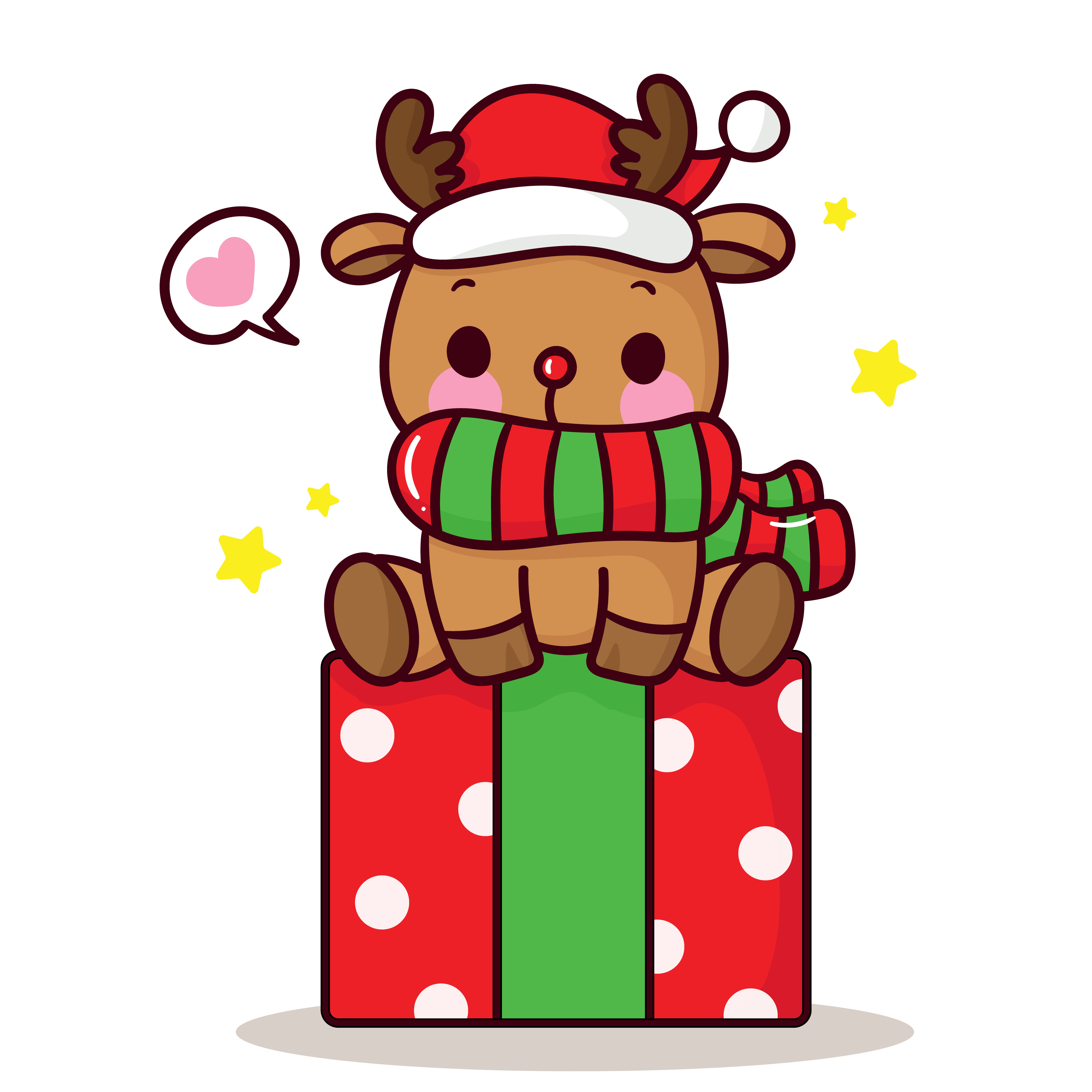 Cute Reindeer Vector Art, Icons, and Graphics for Free Download