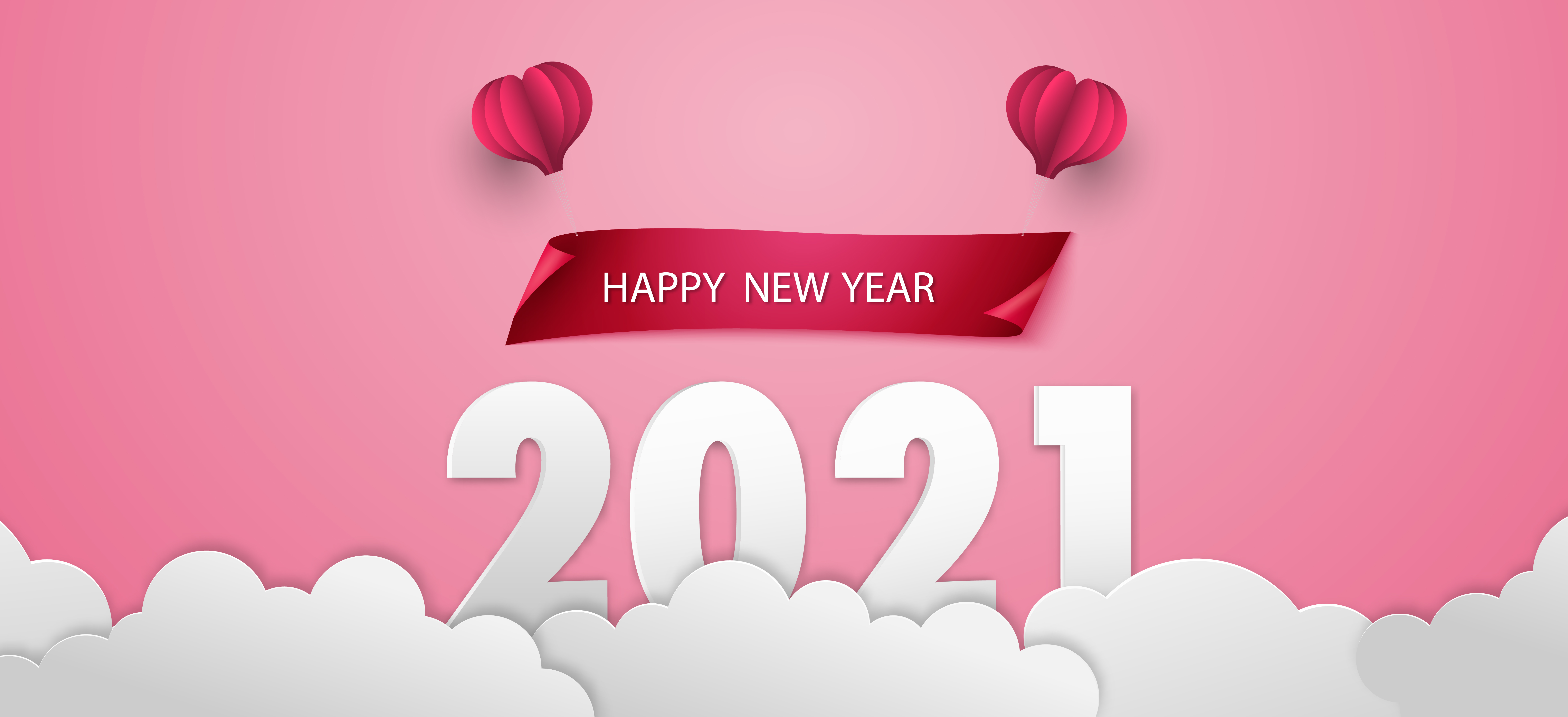 happy new year 2021 pink background 1857283 Vector Art at Vecteezy