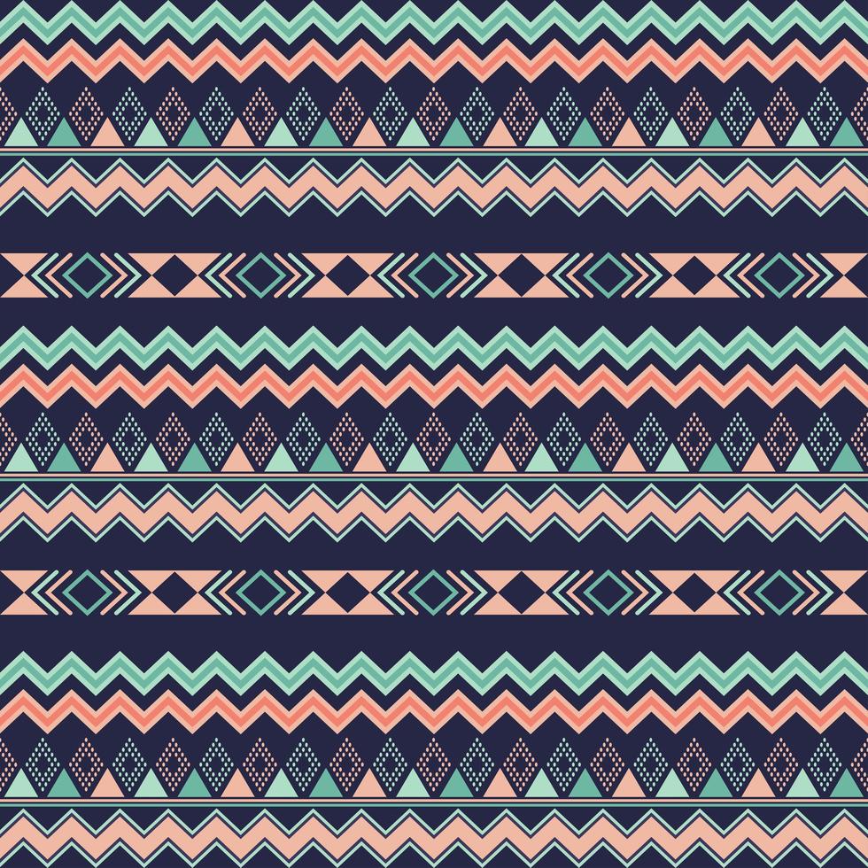 Aztec tribal seamless pattern geometric elements vector