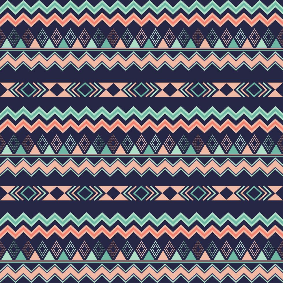 Aztec tribal seamless pattern geometric elements vector