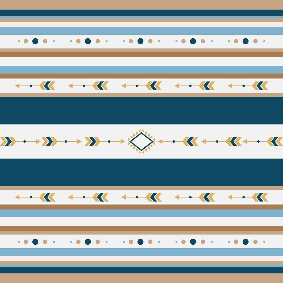 patrón étnico sin fisuras con formas geométricas vector