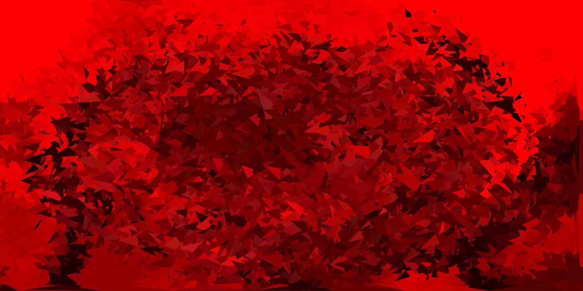 Light red vector abstract triangle background.