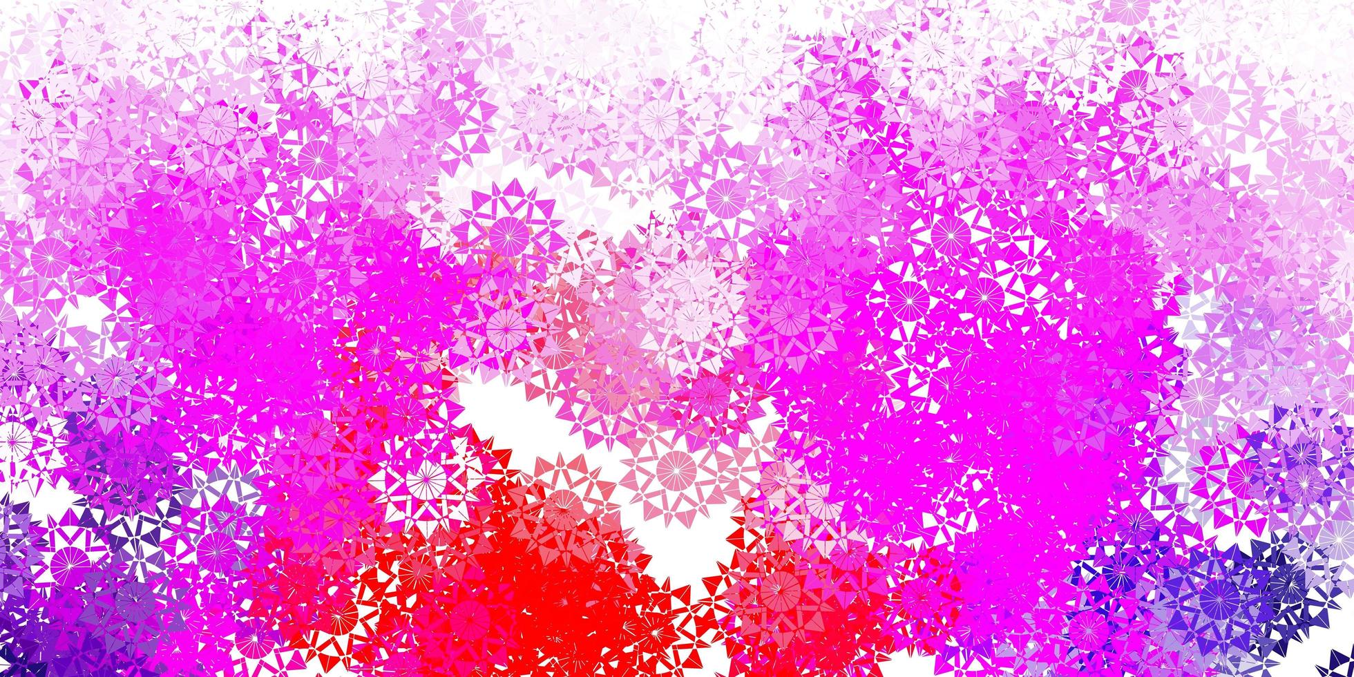 Light purple, pink vector template with ice snowflakes.