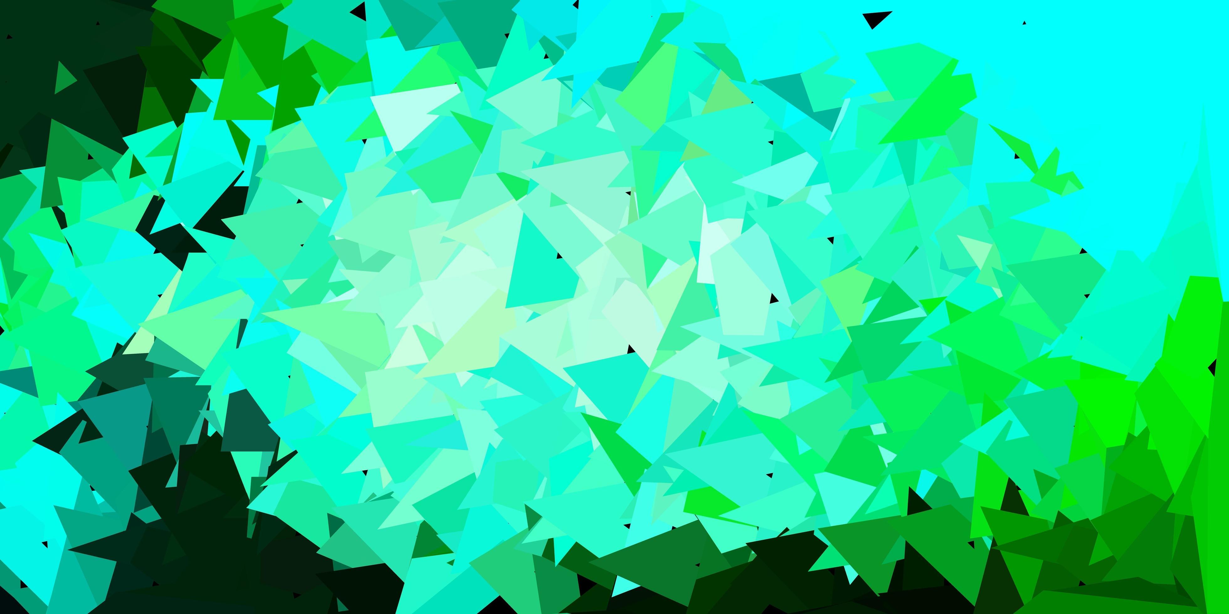 Light blue, green vector poly triangle layout. 1857554 Vector Art at