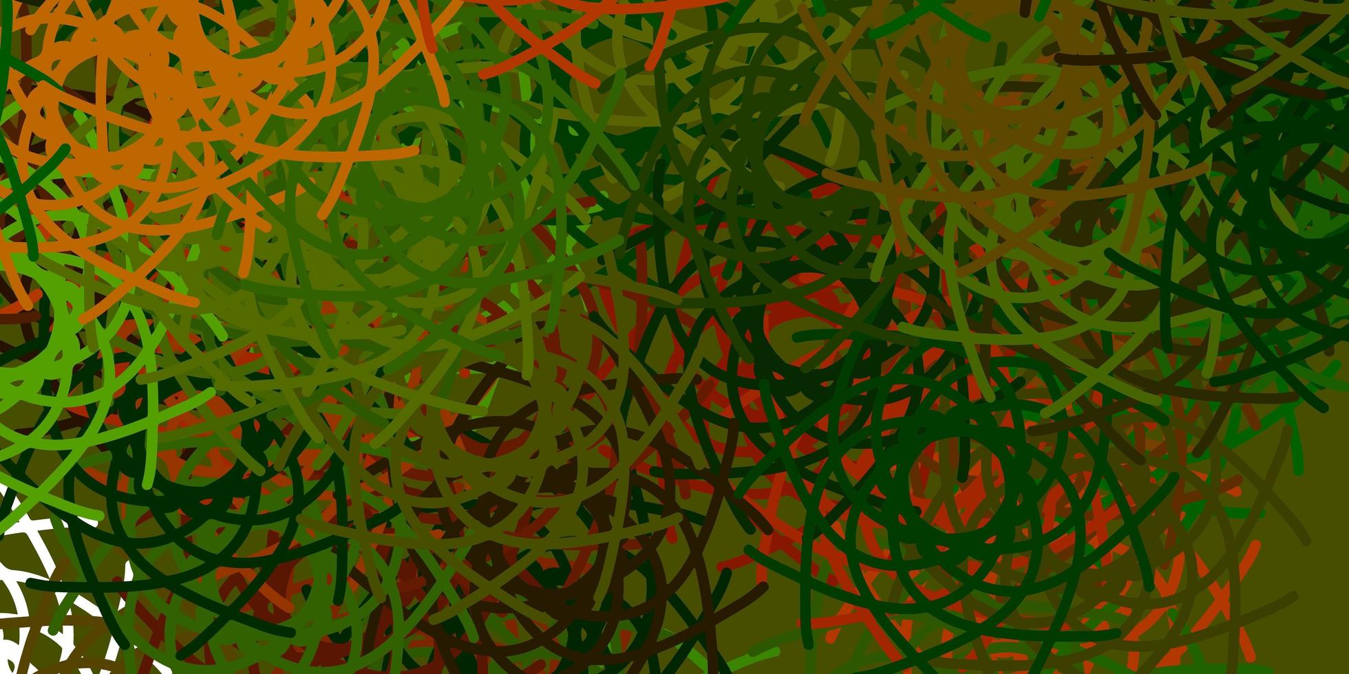 Light Green, Yellow vector pattern with abstract shapes.