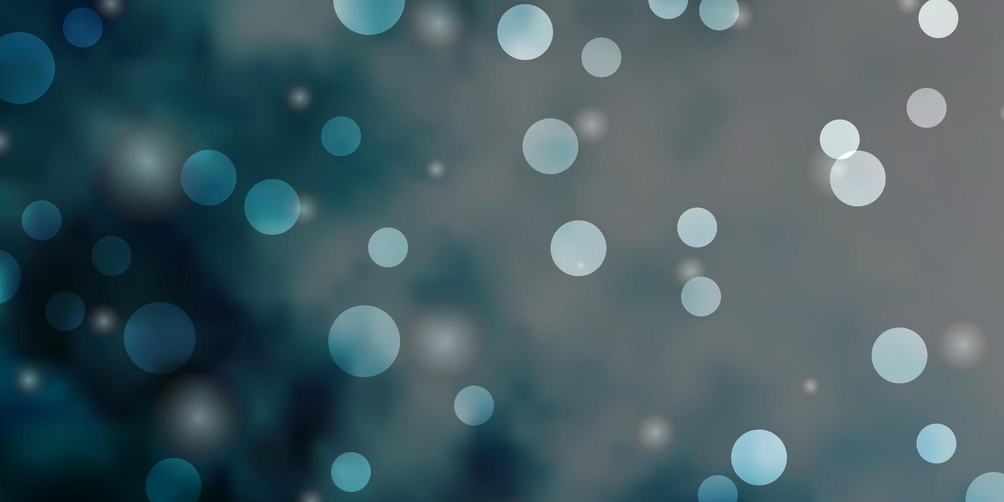 Light BLUE vector background with circles, stars