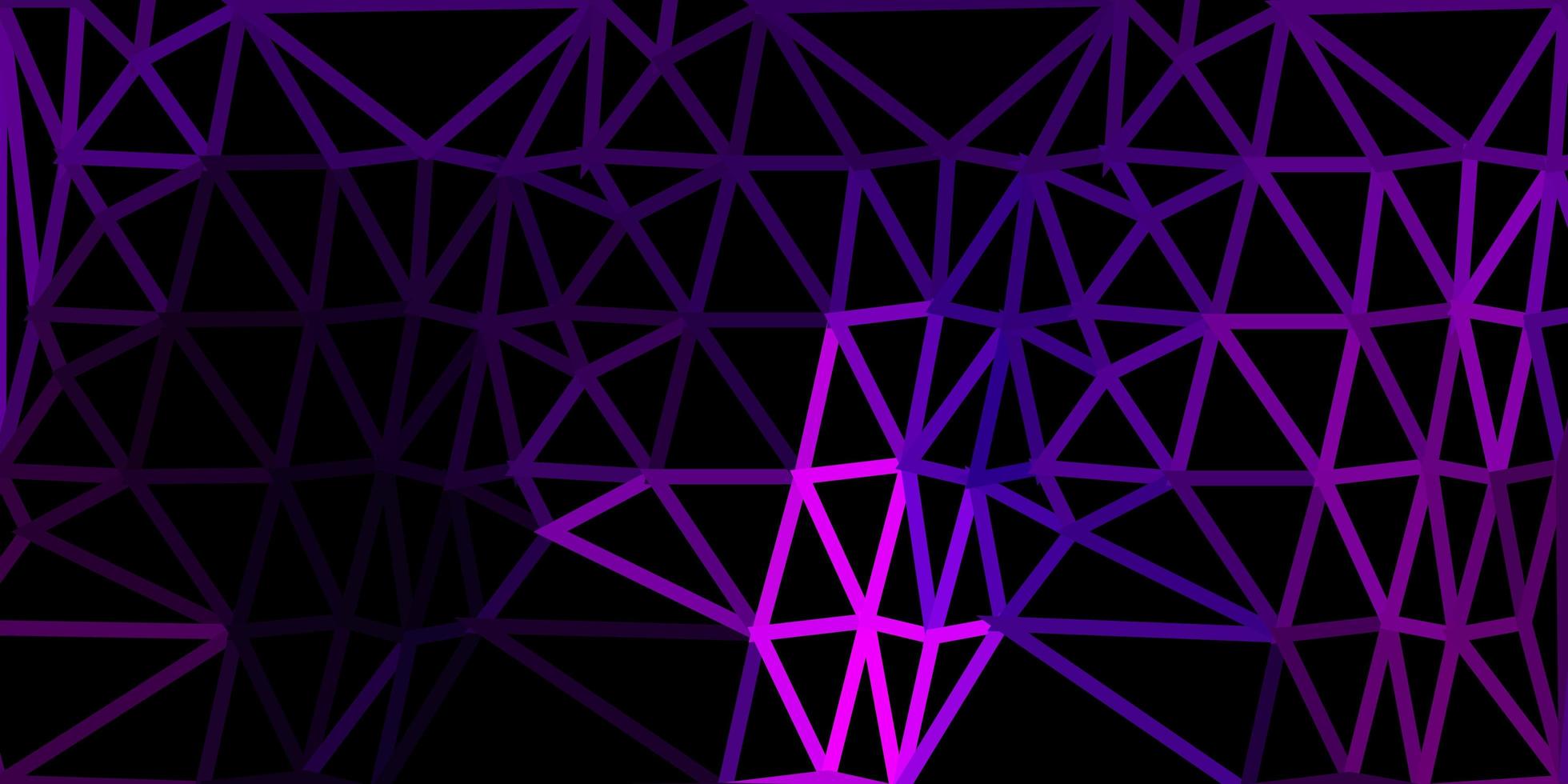 Telón de fondo de mosaico de triángulo vector rosa oscuro.