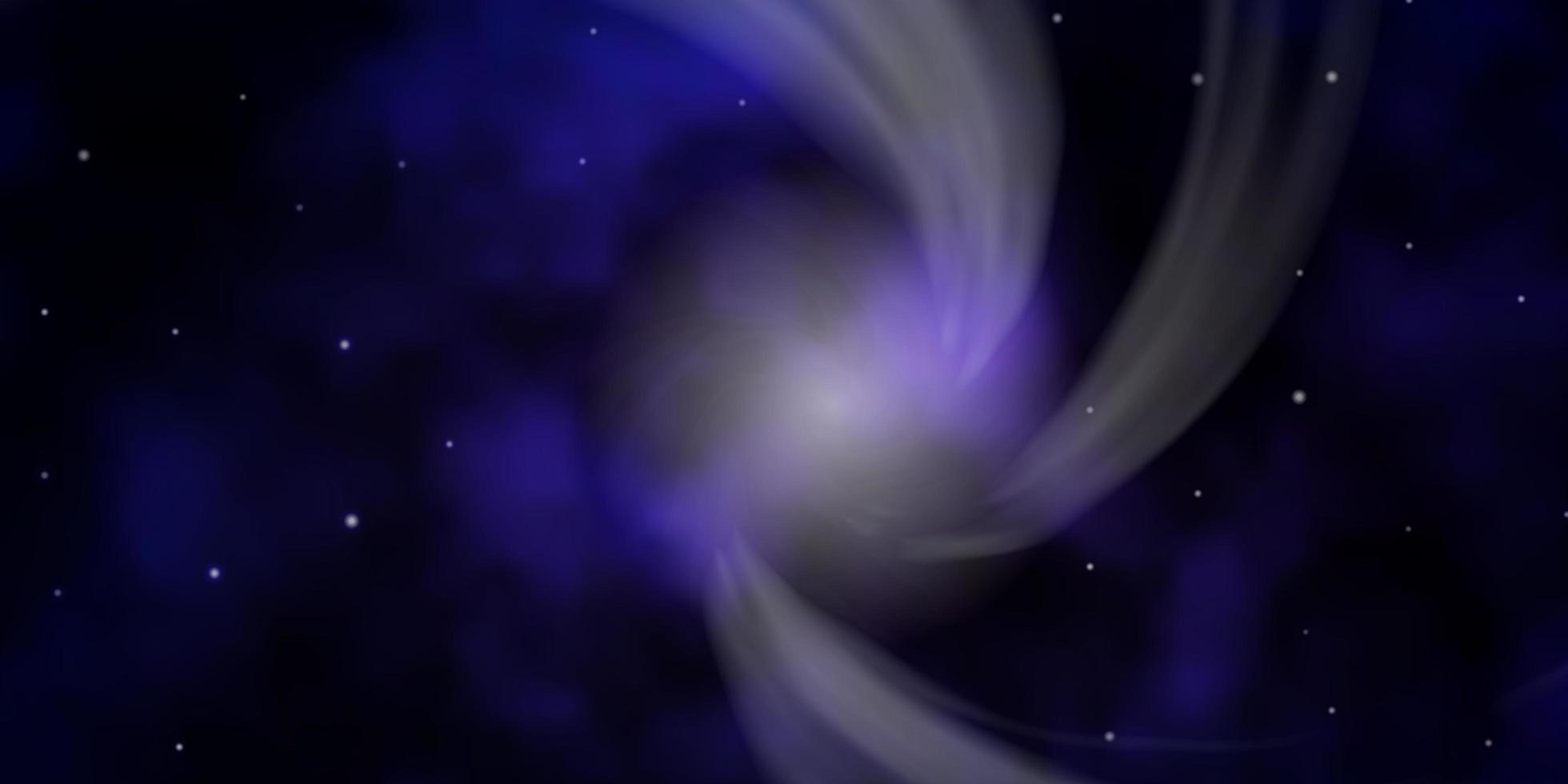 Dark Purple vector texture with beautiful stars
