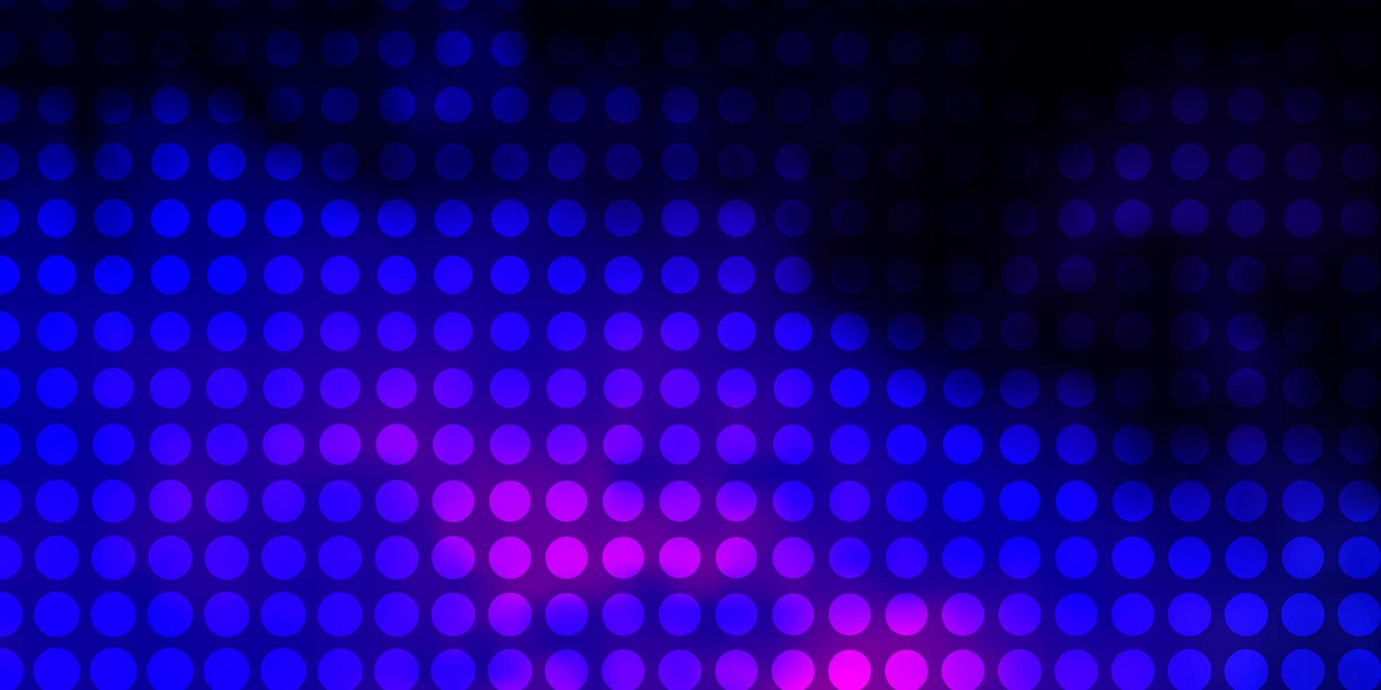 Dark Pink, Blue vector layout with circles.