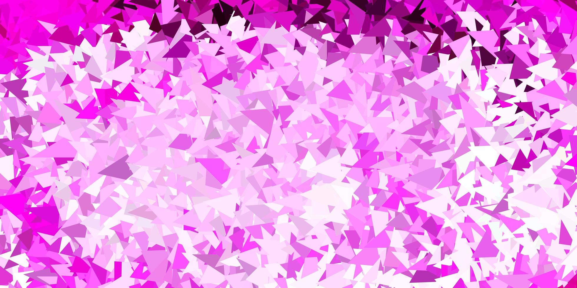 papel tapiz de mosaico de triángulo vector rosa claro.